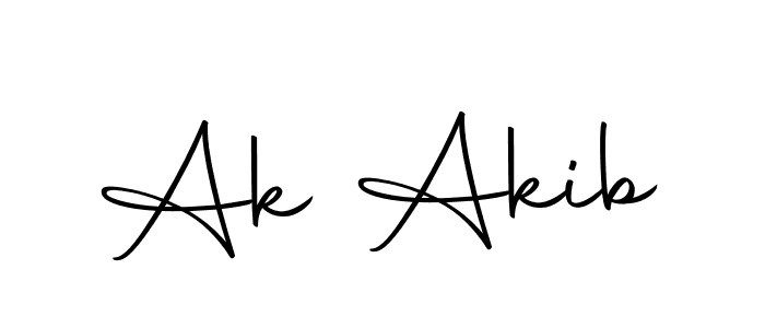 if you are searching for the best signature style for your name Ak Akib. so please give up your signature search. here we have designed multiple signature styles  using Autography-DOLnW. Ak Akib signature style 10 images and pictures png