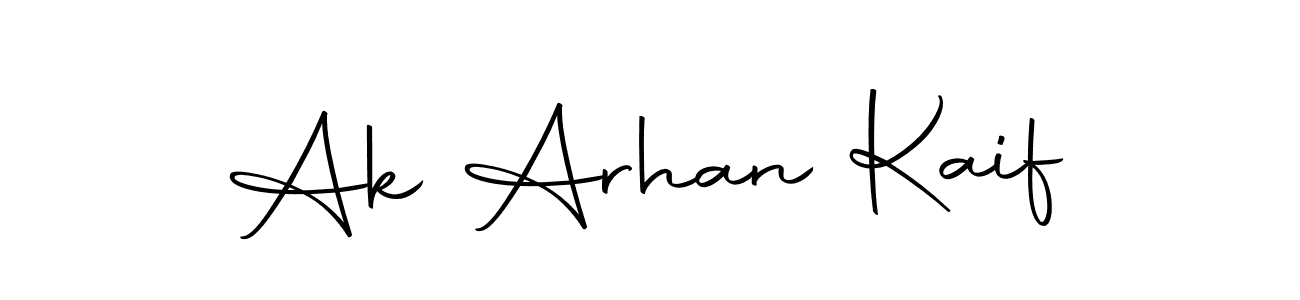 Make a beautiful signature design for name Ak Arhan Kaif. Use this online signature maker to create a handwritten signature for free. Ak Arhan Kaif signature style 10 images and pictures png