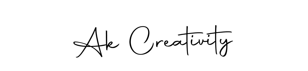 The best way (Autography-DOLnW) to make a short signature is to pick only two or three words in your name. The name Ak Creativity include a total of six letters. For converting this name. Ak Creativity signature style 10 images and pictures png