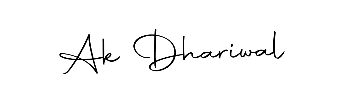 if you are searching for the best signature style for your name Ak Dhariwal. so please give up your signature search. here we have designed multiple signature styles  using Autography-DOLnW. Ak Dhariwal signature style 10 images and pictures png