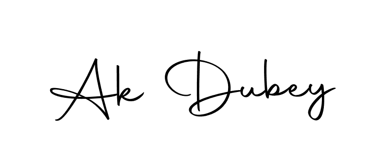 Make a beautiful signature design for name Ak Dubey. Use this online signature maker to create a handwritten signature for free. Ak Dubey signature style 10 images and pictures png