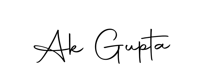 Create a beautiful signature design for name Ak Gupta. With this signature (Autography-DOLnW) fonts, you can make a handwritten signature for free. Ak Gupta signature style 10 images and pictures png