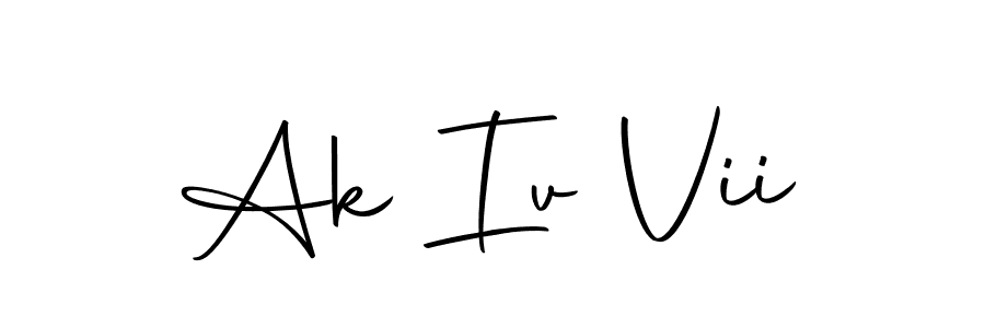 Make a short Ak Iv Vii signature style. Manage your documents anywhere anytime using Autography-DOLnW. Create and add eSignatures, submit forms, share and send files easily. Ak Iv Vii signature style 10 images and pictures png