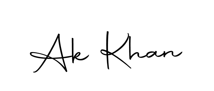 You can use this online signature creator to create a handwritten signature for the name Ak Khan. This is the best online autograph maker. Ak Khan signature style 10 images and pictures png