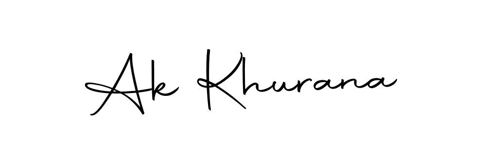 Create a beautiful signature design for name Ak Khurana. With this signature (Autography-DOLnW) fonts, you can make a handwritten signature for free. Ak Khurana signature style 10 images and pictures png