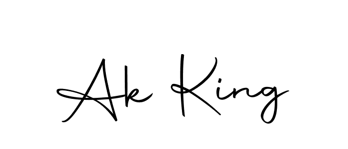 Create a beautiful signature design for name Ak King. With this signature (Autography-DOLnW) fonts, you can make a handwritten signature for free. Ak King signature style 10 images and pictures png