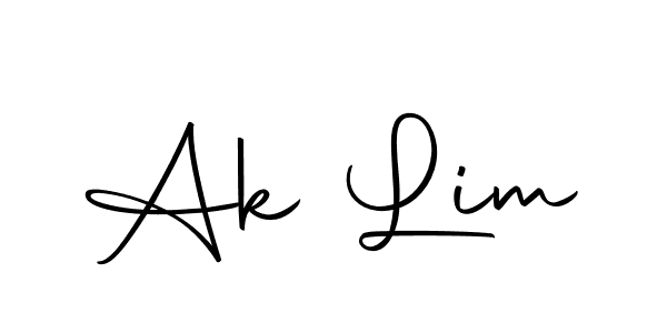 How to make Ak Lim name signature. Use Autography-DOLnW style for creating short signs online. This is the latest handwritten sign. Ak Lim signature style 10 images and pictures png
