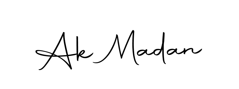 Design your own signature with our free online signature maker. With this signature software, you can create a handwritten (Autography-DOLnW) signature for name Ak Madan. Ak Madan signature style 10 images and pictures png