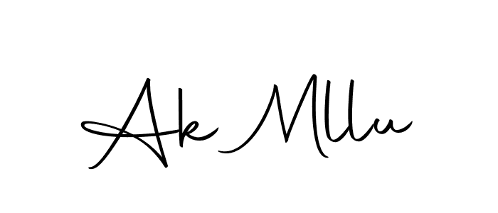 Create a beautiful signature design for name Ak Mllu. With this signature (Autography-DOLnW) fonts, you can make a handwritten signature for free. Ak Mllu signature style 10 images and pictures png