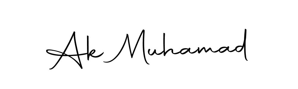 You should practise on your own different ways (Autography-DOLnW) to write your name (Ak Muhamad) in signature. don't let someone else do it for you. Ak Muhamad signature style 10 images and pictures png