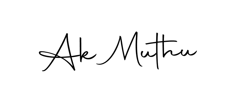 You should practise on your own different ways (Autography-DOLnW) to write your name (Ak Muthu) in signature. don't let someone else do it for you. Ak Muthu signature style 10 images and pictures png