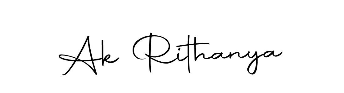 The best way (Autography-DOLnW) to make a short signature is to pick only two or three words in your name. The name Ak Rithanya include a total of six letters. For converting this name. Ak Rithanya signature style 10 images and pictures png