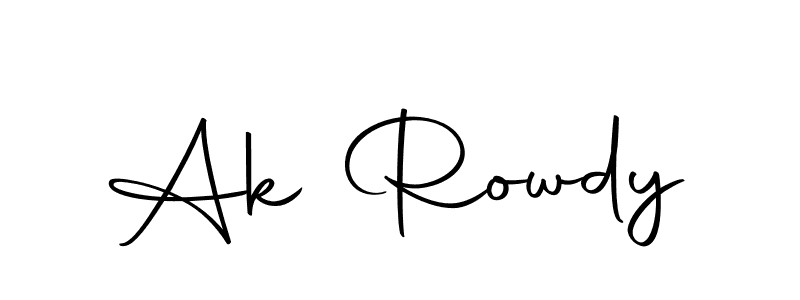 Make a beautiful signature design for name Ak Rowdy. Use this online signature maker to create a handwritten signature for free. Ak Rowdy signature style 10 images and pictures png