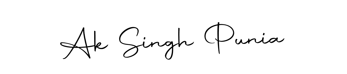 You should practise on your own different ways (Autography-DOLnW) to write your name (Ak Singh Punia) in signature. don't let someone else do it for you. Ak Singh Punia signature style 10 images and pictures png