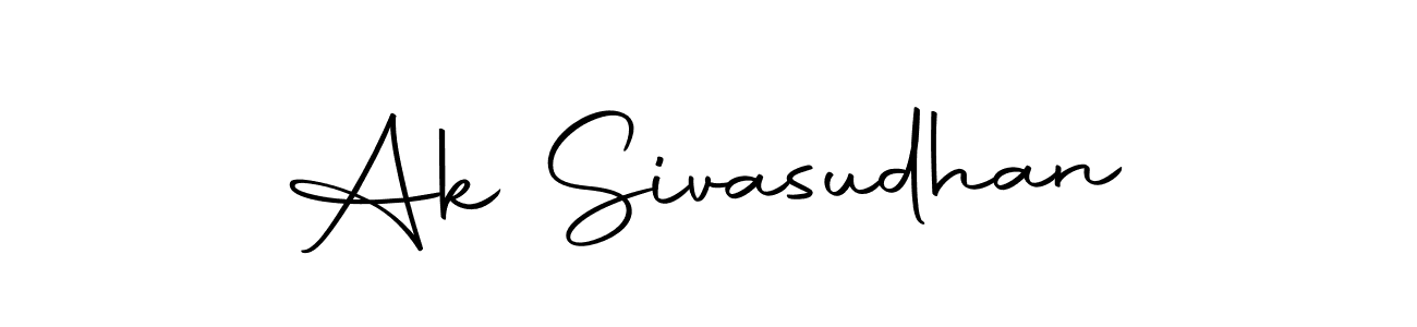 Make a beautiful signature design for name Ak Sivasudhan. With this signature (Autography-DOLnW) style, you can create a handwritten signature for free. Ak Sivasudhan signature style 10 images and pictures png