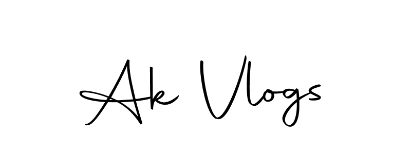 Ak Vlogs stylish signature style. Best Handwritten Sign (Autography-DOLnW) for my name. Handwritten Signature Collection Ideas for my name Ak Vlogs. Ak Vlogs signature style 10 images and pictures png