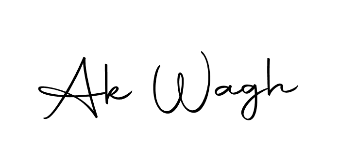 Design your own signature with our free online signature maker. With this signature software, you can create a handwritten (Autography-DOLnW) signature for name Ak Wagh. Ak Wagh signature style 10 images and pictures png