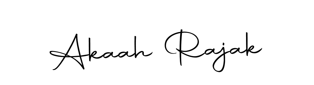 How to make Akaah Rajak name signature. Use Autography-DOLnW style for creating short signs online. This is the latest handwritten sign. Akaah Rajak signature style 10 images and pictures png