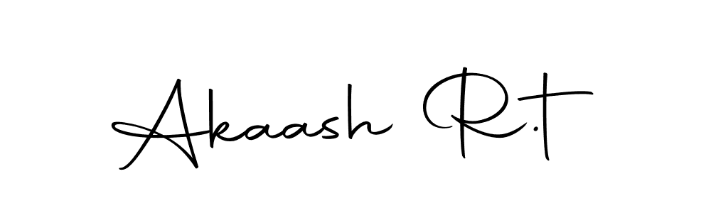 Design your own signature with our free online signature maker. With this signature software, you can create a handwritten (Autography-DOLnW) signature for name Akaash R.t. Akaash R.t signature style 10 images and pictures png