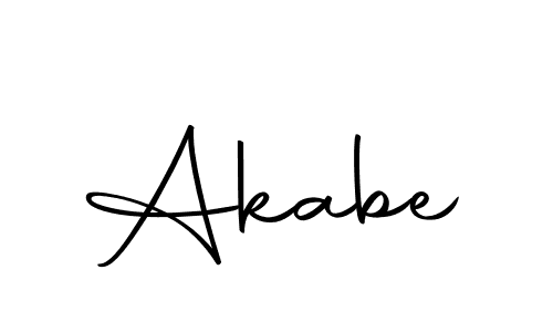 How to make Akabe signature? Autography-DOLnW is a professional autograph style. Create handwritten signature for Akabe name. Akabe signature style 10 images and pictures png