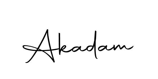 Akadam stylish signature style. Best Handwritten Sign (Autography-DOLnW) for my name. Handwritten Signature Collection Ideas for my name Akadam. Akadam signature style 10 images and pictures png