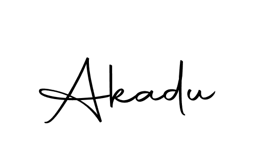 How to make Akadu signature? Autography-DOLnW is a professional autograph style. Create handwritten signature for Akadu name. Akadu signature style 10 images and pictures png