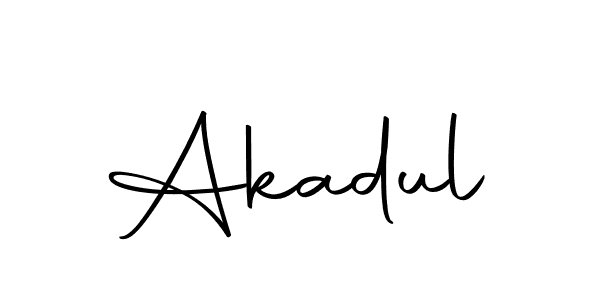 Design your own signature with our free online signature maker. With this signature software, you can create a handwritten (Autography-DOLnW) signature for name Akadul. Akadul signature style 10 images and pictures png