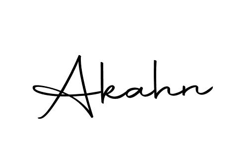 How to make Akahn name signature. Use Autography-DOLnW style for creating short signs online. This is the latest handwritten sign. Akahn signature style 10 images and pictures png