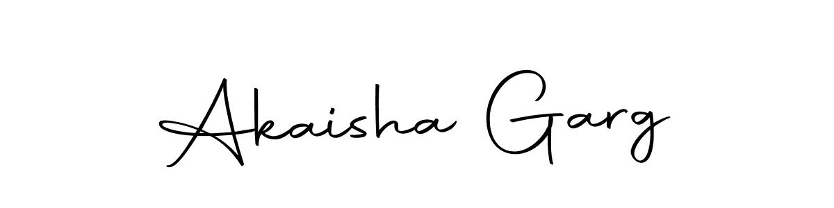 Also we have Akaisha Garg name is the best signature style. Create professional handwritten signature collection using Autography-DOLnW autograph style. Akaisha Garg signature style 10 images and pictures png