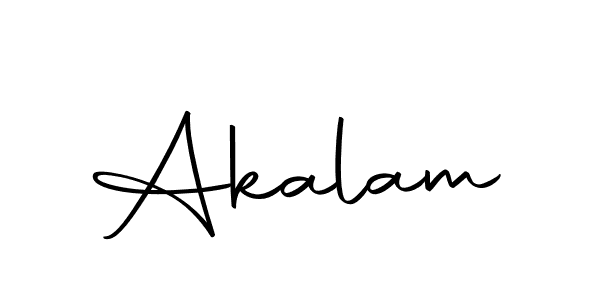 Create a beautiful signature design for name Akalam. With this signature (Autography-DOLnW) fonts, you can make a handwritten signature for free. Akalam signature style 10 images and pictures png