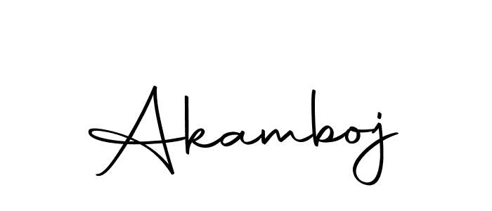 if you are searching for the best signature style for your name Akamboj. so please give up your signature search. here we have designed multiple signature styles  using Autography-DOLnW. Akamboj signature style 10 images and pictures png