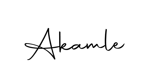 How to make Akamle signature? Autography-DOLnW is a professional autograph style. Create handwritten signature for Akamle name. Akamle signature style 10 images and pictures png