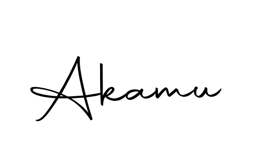 Use a signature maker to create a handwritten signature online. With this signature software, you can design (Autography-DOLnW) your own signature for name Akamu. Akamu signature style 10 images and pictures png