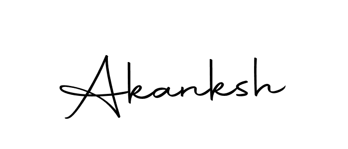 Make a beautiful signature design for name Akanksh. With this signature (Autography-DOLnW) style, you can create a handwritten signature for free. Akanksh signature style 10 images and pictures png