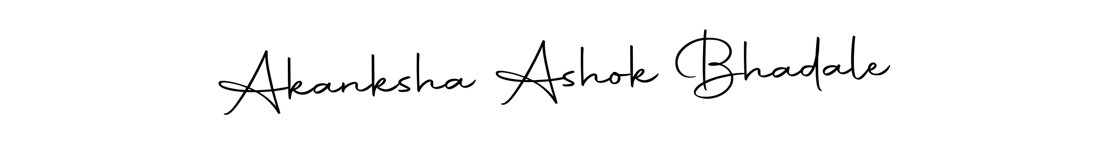 Design your own signature with our free online signature maker. With this signature software, you can create a handwritten (Autography-DOLnW) signature for name Akanksha Ashok Bhadale. Akanksha Ashok Bhadale signature style 10 images and pictures png