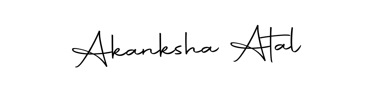 Use a signature maker to create a handwritten signature online. With this signature software, you can design (Autography-DOLnW) your own signature for name Akanksha Atal. Akanksha Atal signature style 10 images and pictures png