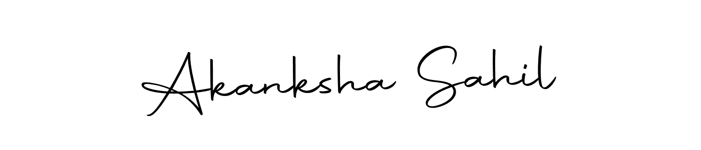 Use a signature maker to create a handwritten signature online. With this signature software, you can design (Autography-DOLnW) your own signature for name Akanksha Sahil. Akanksha Sahil signature style 10 images and pictures png