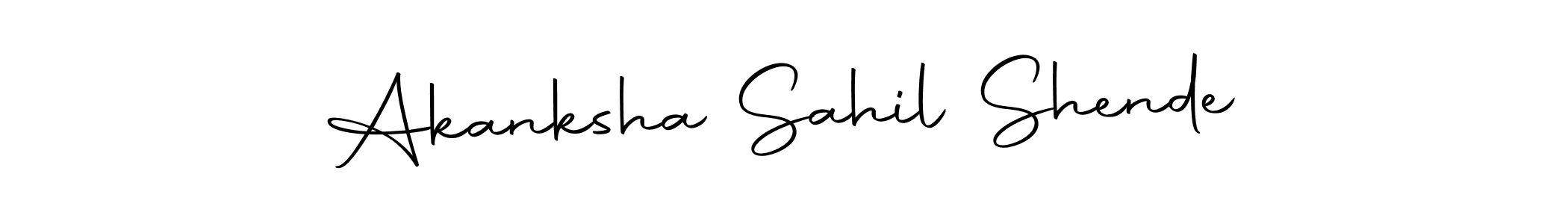 Here are the top 10 professional signature styles for the name Akanksha Sahil Shende. These are the best autograph styles you can use for your name. Akanksha Sahil Shende signature style 10 images and pictures png