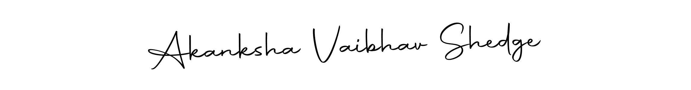 Use a signature maker to create a handwritten signature online. With this signature software, you can design (Autography-DOLnW) your own signature for name Akanksha Vaibhav Shedge. Akanksha Vaibhav Shedge signature style 10 images and pictures png