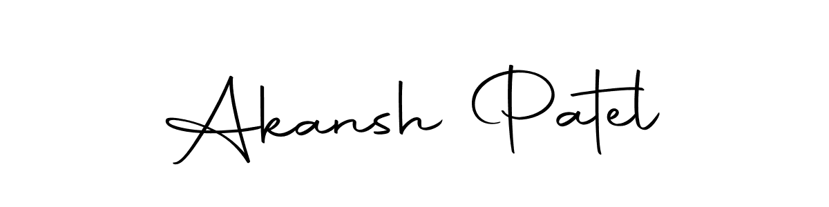 The best way (Autography-DOLnW) to make a short signature is to pick only two or three words in your name. The name Akansh Patel include a total of six letters. For converting this name. Akansh Patel signature style 10 images and pictures png