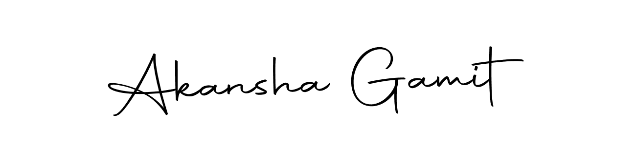 You can use this online signature creator to create a handwritten signature for the name Akansha Gamit. This is the best online autograph maker. Akansha Gamit signature style 10 images and pictures png