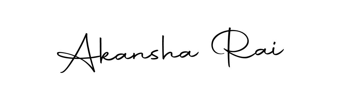 Make a beautiful signature design for name Akansha Rai. Use this online signature maker to create a handwritten signature for free. Akansha Rai signature style 10 images and pictures png