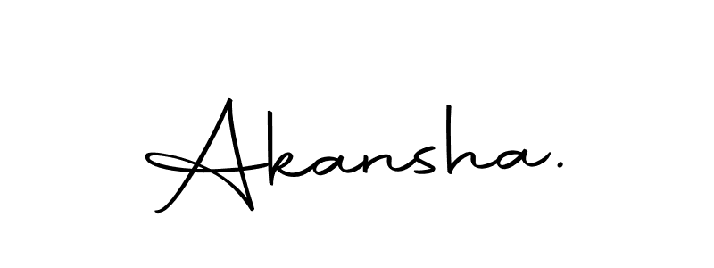 Use a signature maker to create a handwritten signature online. With this signature software, you can design (Autography-DOLnW) your own signature for name Akansha.. Akansha. signature style 10 images and pictures png