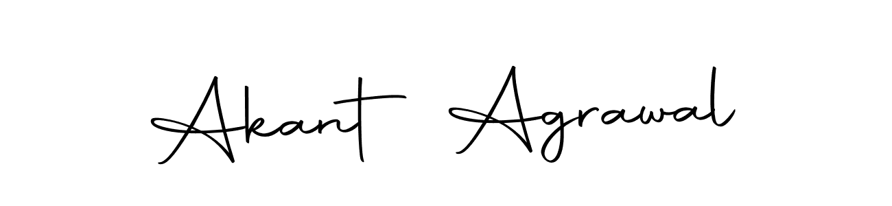 Create a beautiful signature design for name Akant Agrawal. With this signature (Autography-DOLnW) fonts, you can make a handwritten signature for free. Akant Agrawal signature style 10 images and pictures png