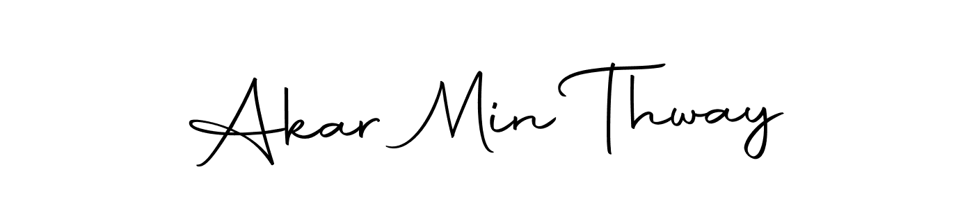 Design your own signature with our free online signature maker. With this signature software, you can create a handwritten (Autography-DOLnW) signature for name Akar Min Thway. Akar Min Thway signature style 10 images and pictures png