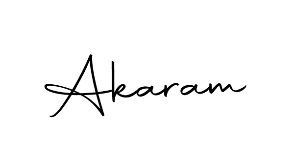 Design your own signature with our free online signature maker. With this signature software, you can create a handwritten (Autography-DOLnW) signature for name Akaram. Akaram signature style 10 images and pictures png