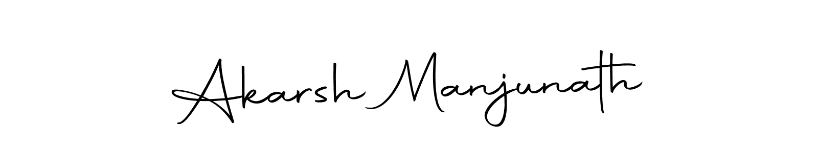 How to make Akarsh Manjunath name signature. Use Autography-DOLnW style for creating short signs online. This is the latest handwritten sign. Akarsh Manjunath signature style 10 images and pictures png