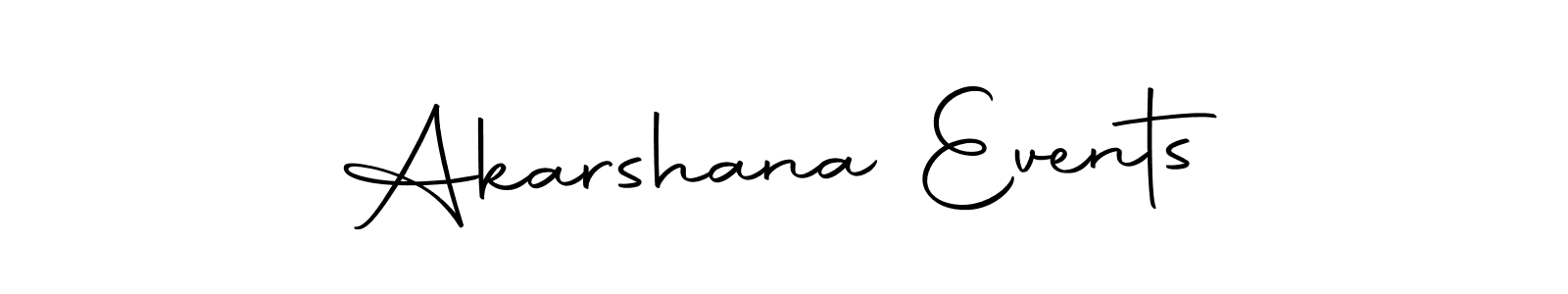 Create a beautiful signature design for name Akarshana Events. With this signature (Autography-DOLnW) fonts, you can make a handwritten signature for free. Akarshana Events signature style 10 images and pictures png