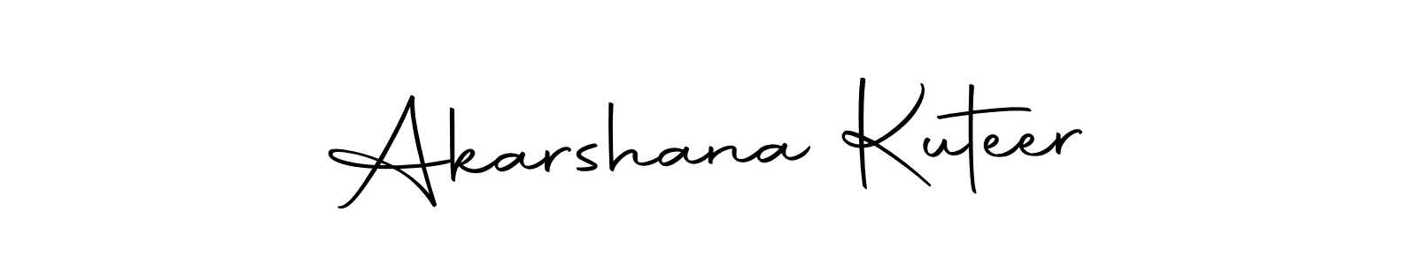 Design your own signature with our free online signature maker. With this signature software, you can create a handwritten (Autography-DOLnW) signature for name Akarshana Kuteer. Akarshana Kuteer signature style 10 images and pictures png