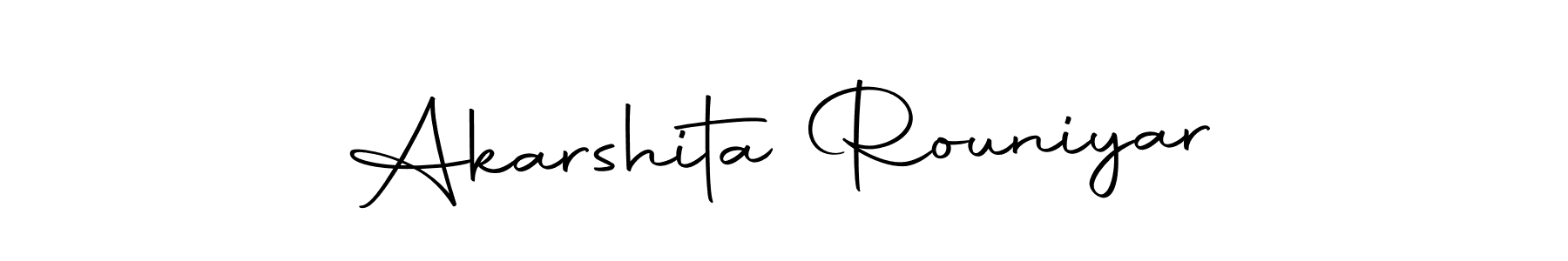 Autography-DOLnW is a professional signature style that is perfect for those who want to add a touch of class to their signature. It is also a great choice for those who want to make their signature more unique. Get Akarshita Rouniyar name to fancy signature for free. Akarshita Rouniyar signature style 10 images and pictures png